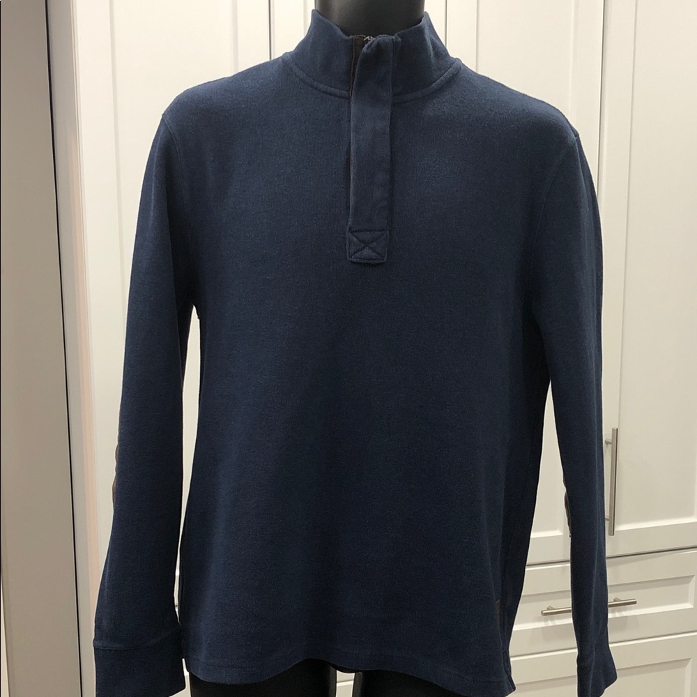 Roots ¼ Zip Sweatshirt – Denim Blue – Medium / Fits Like Men’s Small